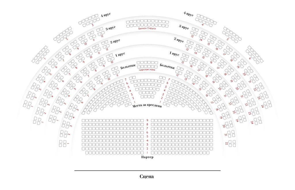Схемы залов - Александринский театр